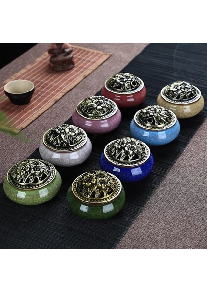 No.4 Tarzı Vintage Ceramic Incense Burner Meditation Buddhist Zen Censer Decoractive Incense Holder Office Desktop Ornament Home Decoration (Yurt Dışından) fırsatları