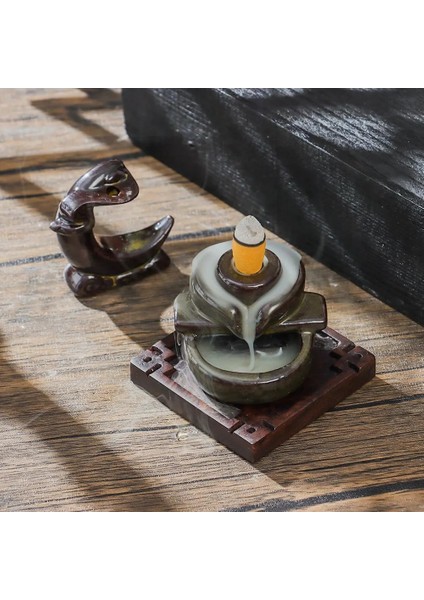 No.1 Tarzı Şelale Tütsü Brülör Geri Akış Seramik Tutucu Tütsü Çeşmesi Geri Akış Konileri Ev Dekorasyonu Için Budist Masaüstü Süsleme Ofis (Yurt Dışından) modelleri