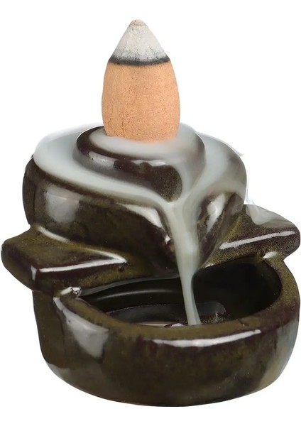 No.1 Tarzı Şelale Tütsü Brülör Geri Akış Seramik Tutucu Tütsü Çeşmesi Geri Akış Konileri Ev Dekorasyonu Için Budist Masaüstü Süsleme Ofis (Yurt Dışından) fırsatları