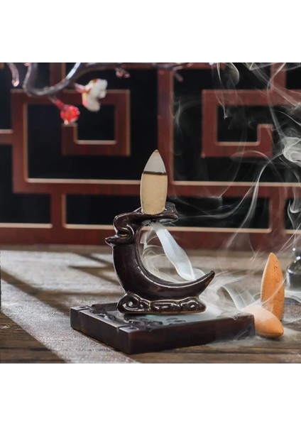 No.1 Tarzı Şelale Tütsü Brülör Geri Akış Seramik Tutucu Tütsü Çeşmesi Geri Akış Konileri Ev Dekorasyonu Için Budist Masaüstü Süsleme Ofis (Yurt Dışından) indirimleri