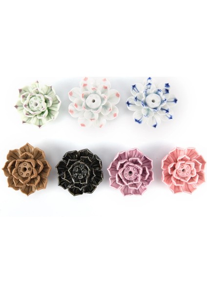 B Tarzı Adeeing Ceramic Incense Burner Stick Holder Lotus Incense Burner Ash Catcher Plate Wit Holes Hot Sale (Yurt Dışından) modelleri