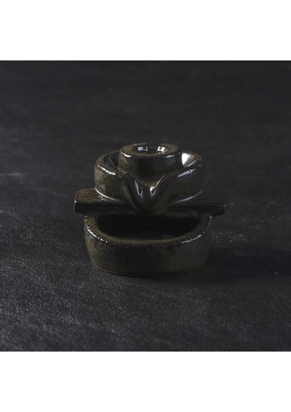 F Stili Ev Mini Tütsü Brülör Seramik Lotus Geri Akış Buhurdan Seramik Süsler Koku Giderme ve Ferahlatıcı Için Uygundur (Yurt Dışından)