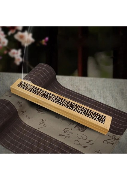 Stil3 Stili Bambu Ahşap Tütsü Çubuğu Tutacağı Yanan Joss Tütsü Kutusu Brülör Kül Yakalayıcı (Yurt Dışından) fiyatları