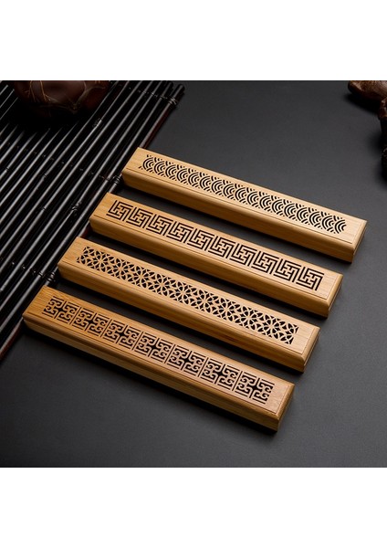 Stil3 Stili Bambu Ahşap Tütsü Çubuğu Tutacağı Yanan Joss Tütsü Kutusu Brülör Kül Yakalayıcı (Yurt Dışından) modelleri