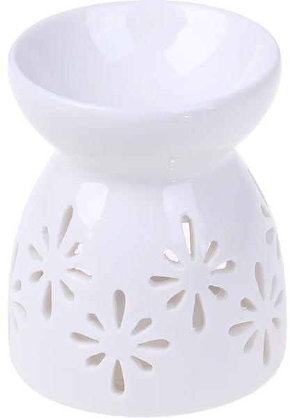 Fa Stili Seramik Esansiyel Yağ Lambası Aroma Brülör Aromaterapi Mum Koku Tutacağı (Yurt Dışından)