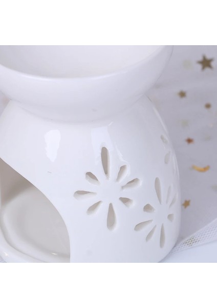 Fa Stili Seramik Esansiyel Yağ Lambası Aroma Brülör Aromaterapi Mum Koku Tutacağı (Yurt Dışından)