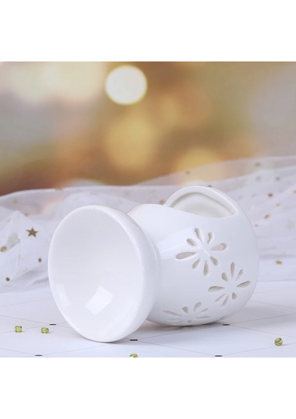 Fa Stili Seramik Esansiyel Yağ Lambası Aroma Brülör Aromaterapi Mum Koku Tutacağı (Yurt Dışından)