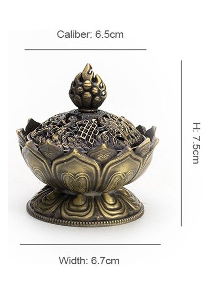 E Stili Pınny Küçük Alaşım Tibet Tütsü Brülör Metal Lotus Sandal Ağacı Buhurdan Odası Dekorasyon Meditasyon Buda Dekor Nepal El Sanatları (Yurt Dışından) fiyatları