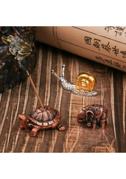 Altın-Gümüş Kaplumbağa Stili Dekorasyon Aksesuarları Home Insense Kül Çayevi Brülör Standı Sandal Ağacı Tutucu Tütsü Çubuk Tutucu Buhurdan (Yurt Dışından) fiyatları