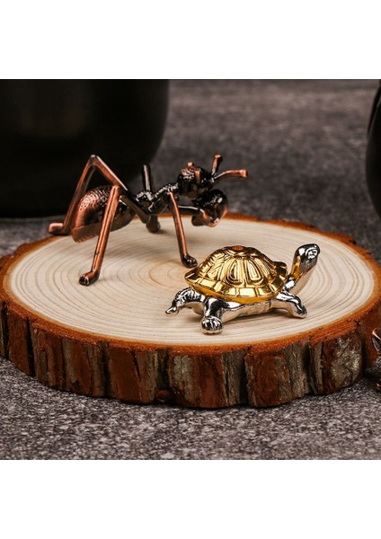 Altın-Gümüş Kaplumbağa Stili Dekorasyon Aksesuarları Home Insense Kül Çayevi Brülör Standı Sandal Ağacı Tutucu Tütsü Çubuk Tutucu Buhurdan (Yurt Dışından) fırsatları