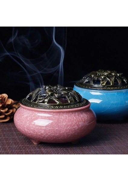 Açık Sarı Stil Seramik Tütsü Brülörü - Seramik Palo Santo Tütsü Brülörü - Yaratıcı Seramik Tütsülük - Vintage Tütsülük (Yurt Dışından) fiyatları