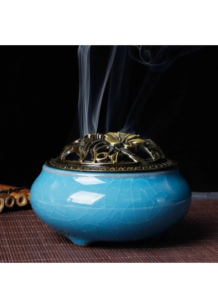 Açık Sarı Stil Seramik Tütsü Brülörü - Seramik Palo Santo Tütsü Brülörü - Yaratıcı Seramik Tütsülük - Vintage Tütsülük (Yurt Dışından) fırsatları