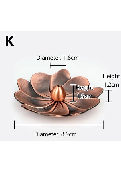 Açık Yeşil Tarzı Lotus Tütsü Brülör Tutucu Plaka Retro Delikler Tütsü Çubukları Nordic Ev Dekorasyon Alaşım Mumluk Şelale Tütsülük (Yurt Dışından)
