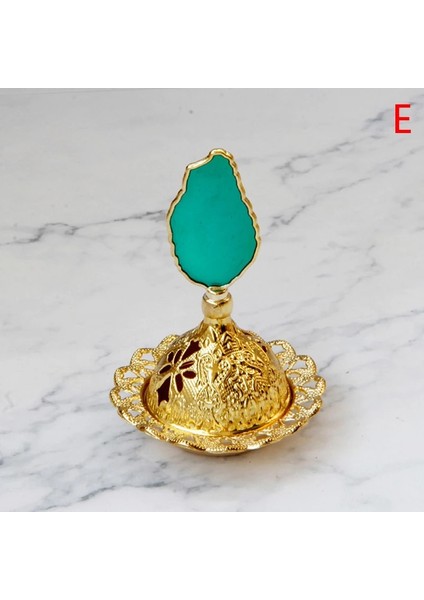 E Stili5 Stili 1 Adet Klasik Retro Orta Doğu Arap Reçine Altın Metal Tütsü Brülör Kapak Aroma Soba Süsleme Ev Dekorasyon Süsler Dekor (Yurt Dışından)