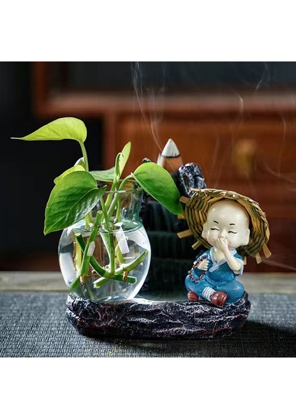 No.11 Stili Incense Burner Mountains River Waterfall Decoration For Home Fragrance Fireplace Backflow Aroma Smoke Fountain Zen Censer Holder (Yurt Dışından) indirimleri