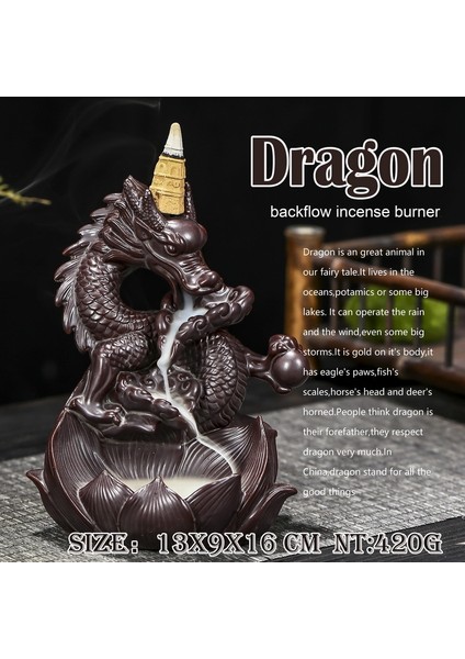 B Tarzı Batı Pterosaur Geri Akış Tütsü Brülör Ejderha Tütsü Çubukları Için Oturma Odası Duman Şelale Tütsü Tabanı Seramik Soba (Yurt Dışından)