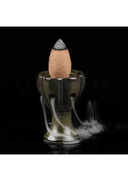 B Tarzı Ev Mini Tütsü Brülör Seramik Lotus Geri Akış Buhurdan Seramik Süsler Koku Giderme ve Ferahlatıcı Için Uygundur (Yurt Dışından) fırsatları