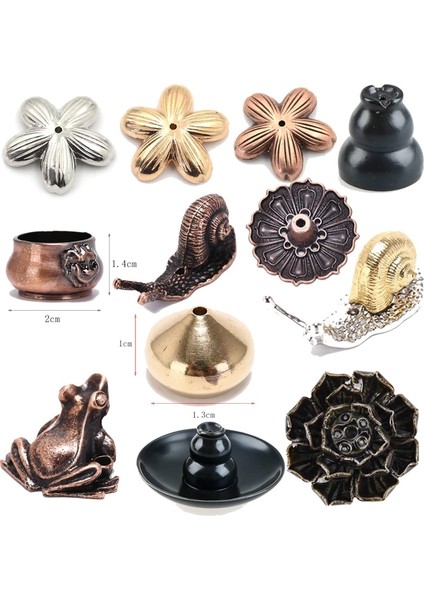 Gök Mavisi Tarzı Lotus Çiçeği Salyangoz Kurbağa Fil Waterdrop Kaplumbağa Aslan Karıncalar Şekil Tütsü Tütsü Brülör Çubuk Tutucu Tütsü Tabanı Fiş (Yurt Dışından)