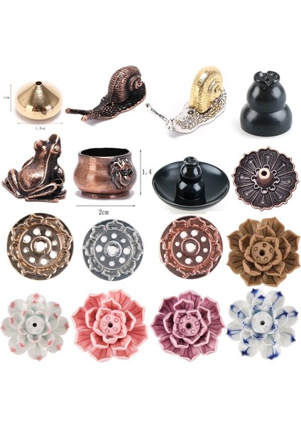 Gök Mavisi Tarzı Lotus Çiçeği Salyangoz Kurbağa Fil Waterdrop Kaplumbağa Aslan Karıncalar Şekil Tütsü Tütsü Brülör Çubuk Tutucu Tütsü Tabanı Fiş (Yurt Dışından)