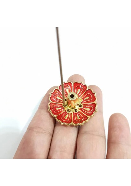 Altın Mavi Tarzı Sıcak Satış 9 Delikli Lotus Tütsü Mumluk Çiçek Bakır Buhurdan Tabağı Sopalar Için Koni Dekor Tütsü Brülör Tutucu Sopa Için (Yurt Dışından) fırsatları