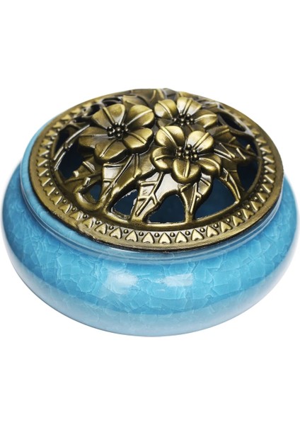 Pembe Beyaz Tarzı Creative Coil Censer Burners Home Decor Ceramic Stick Burner With Copper Cover Buddha Sandalwood Incense Holder Ornaments (Yurt Dışından) indirimleri