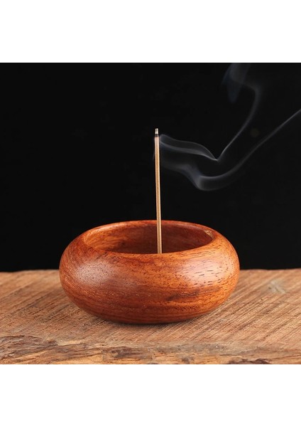 YTBI618 Stili 1 Adet Gülağacı Tütsü Brülör Çubuk Tutucu Kase Şekli Buhurdan Ev Dekorasyon Kokusu Aromatik Kokusu Aromatik (Yurt Dışından)