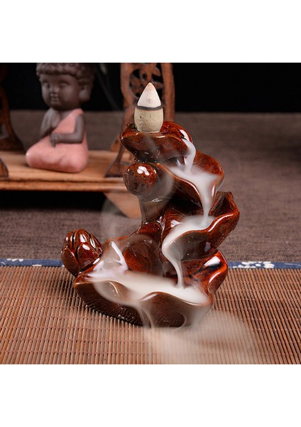 No.9 Tarzı Tütsü Brülör Burr Mill Şekilli Tütsü Tutucu Aromalı Soba Masaüstü Dekor Dekoratif Ev Ofis Için Artware (Yurt Dışından)