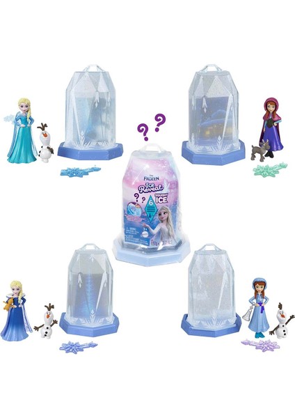 Disney Frozen Disney Karlar Ükesi Snow Reveal Renk Değiştiren Prenses Bebekler Sürpriz Paket HRN77