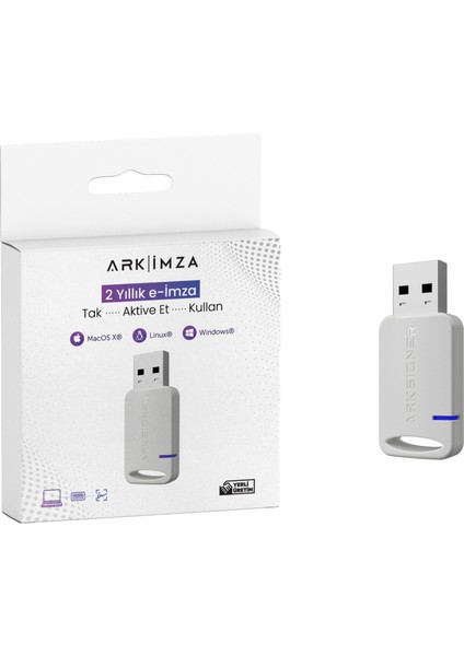 Arkİmza e-İmza 2 Yıl - Tak / Aktive Et / Kullan