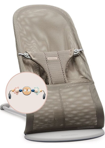 Babybjörn Bliss Ana Kucağı Mesh Oyuncaklı / Grey Beige