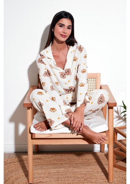 Reguar Fit Yumuşak Dokulu Pijama Takımı Bayan Pijama Takımı 611PT288Y fiyatları