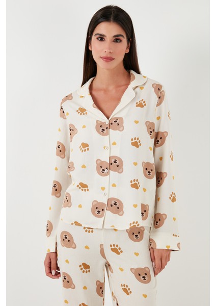 Reguar Fit Yumuşak Dokulu Pijama Takımı Bayan Pijama Takımı 611PT288Y indirimleri