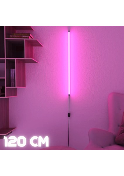 Uzaktan Kumandalı Rgb LED Abajur Aplik Gece Lambası Kumandalı 120 cm