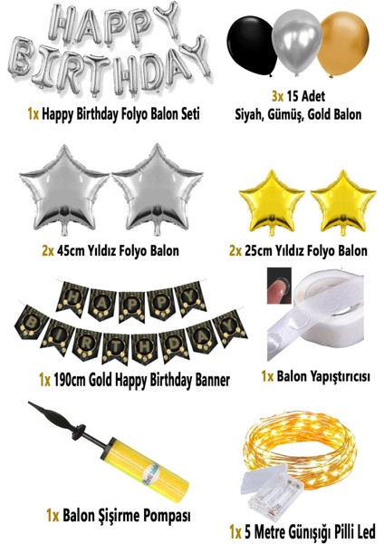 Yetişkin Doğum Günü Seti Işıklı Doğum Günü Seti Pompa modelleri