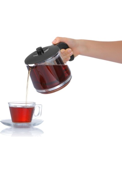 Kırmızı Demli Stil Kırmızı Cam Çay Makinesi Elektrikli Çaydanlık 500+ L 1-2 L Çelik indirimleri