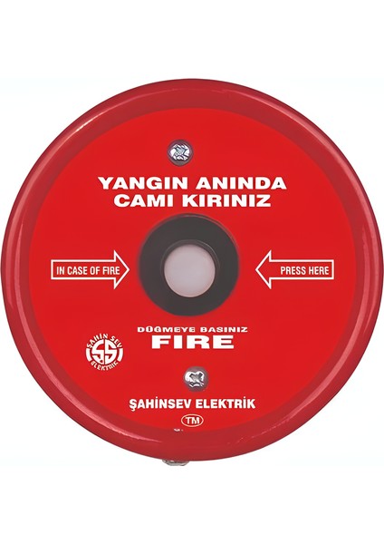 Kare Yangın Ihbar Butonu Sıva Üstü