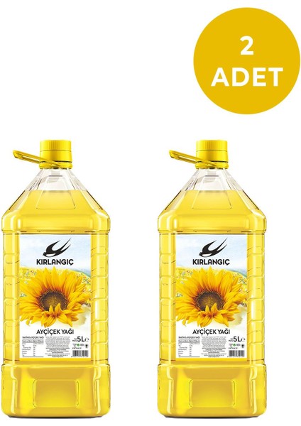 5 Lt Ayçiçek Yağı Pet 5 Lt * 2 Adet