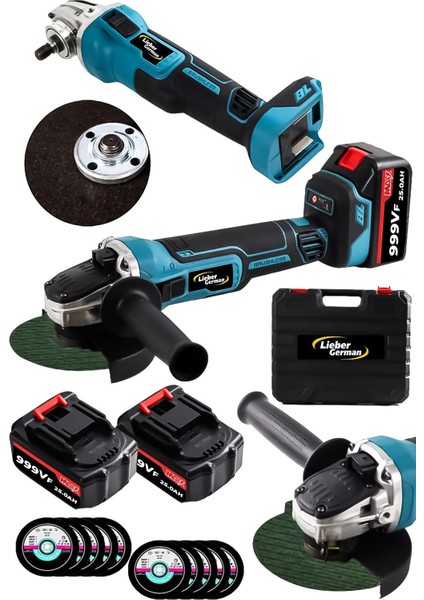 Brushless Motor 999VF 25AH 115MM Akülü Kesici Taşlama Spiral Makinesi