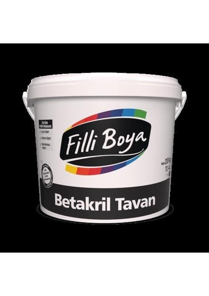 Filli Boya **yeni** Küf-Nem Önleyici Betakril Tavan Boyası 3.5kg