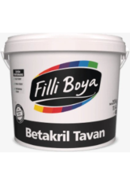 Filli Boya **yeni** Küf-Nem Önleyici Betakril Tavan Boyası 3.5kg