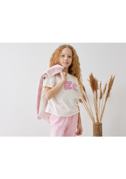 Kız Ceket- Tshirt Ikili Takım