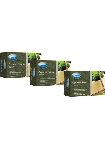 Organik Yosun Sabun 125 gr 3 ' Lü
