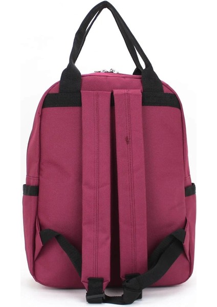 Unisex Etiket Desen Okul Sırt Çantası Case Club Old Design