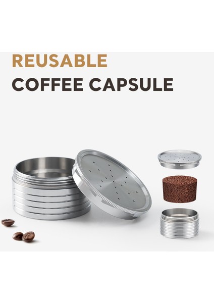 Essse Espresso Caffe - S.12 Makinesi Paslanmaz Çelik Yeniden Kullanılabilir Kahve Kapsülü Espresso Kahve Filtre Kapsülleri Için (Yurt Dışından) indirimleri