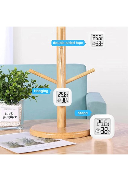 4 Adet Mini Dijital Termometre Higrometre Kapalı Oda Nem Ölçer Ölçer LCD Ekran Sıcaklık Sensörü Ölçer-Beyaz (Yurt Dışından) modelleri