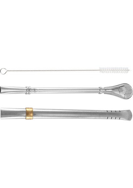 Çift Duvar Paslanmaz Yerba Mate Çay Bardağı Seti Kahve Su Bardağı 2 Bombillas Pipet Kaşık ve Temiz Fırça 8 Oz Siyah (Yurt Dışından) fiyatları