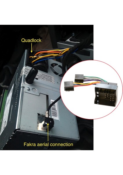 Gui Xulian Araba Radyo Adaptör Anahtarı Kablosu Opel H Corsa C Combo Meriva Zafira Agila Movano Için (Yurt Dışından)