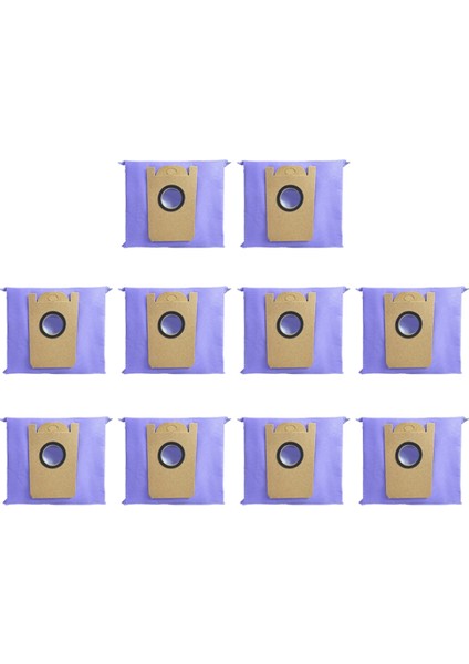 Gui Xulian Robovac L35 HIBRIT/L35 Hibrit+/ LR30 HIBRIT/LR30 Hibrit+ Robot Süpürge Torbaları Için 10 Adet Toz Torbaları (Yurt Dışından)