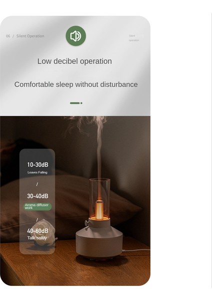 Simülasyon Mum Işığı Hava Nemlendirici 150 ml Difüzör Ev Aromaterapi Nemlendiriciler Yağ Difüzörleri Masa Atmosferi Lamba-B (Yurt Dışından)