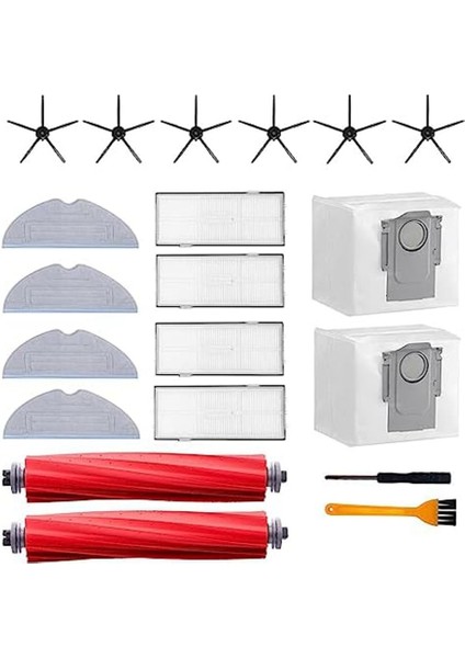 Gui Xulian S7 Için S7+ /s7 Maxv / S7 Maxv Ultra / T7S / T7S Plus Ana Yan Fırça Toz Torbaları Paspas Bezleri Hepa Filtreler (Yurt Dışından)